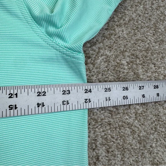 Callaway Opti Dri Green Striped Golf Polo Shirt Mens size Large Short Sleeve - Picture 8 of 12